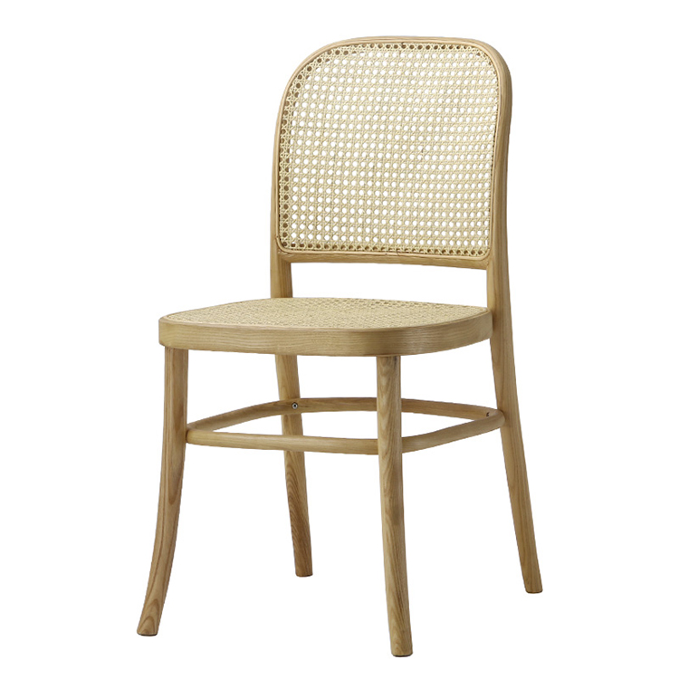 Hoffman Beech Wood Rattan Chair