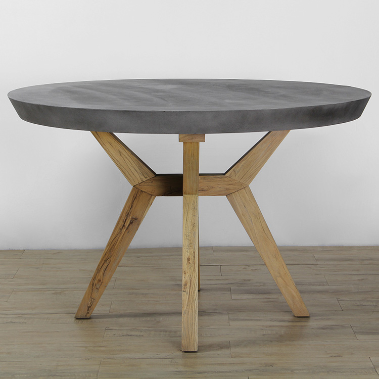 KVJ-9127 Concrete wood dining table