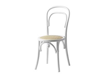 KVJ- 9167 white stacking bentwood chair